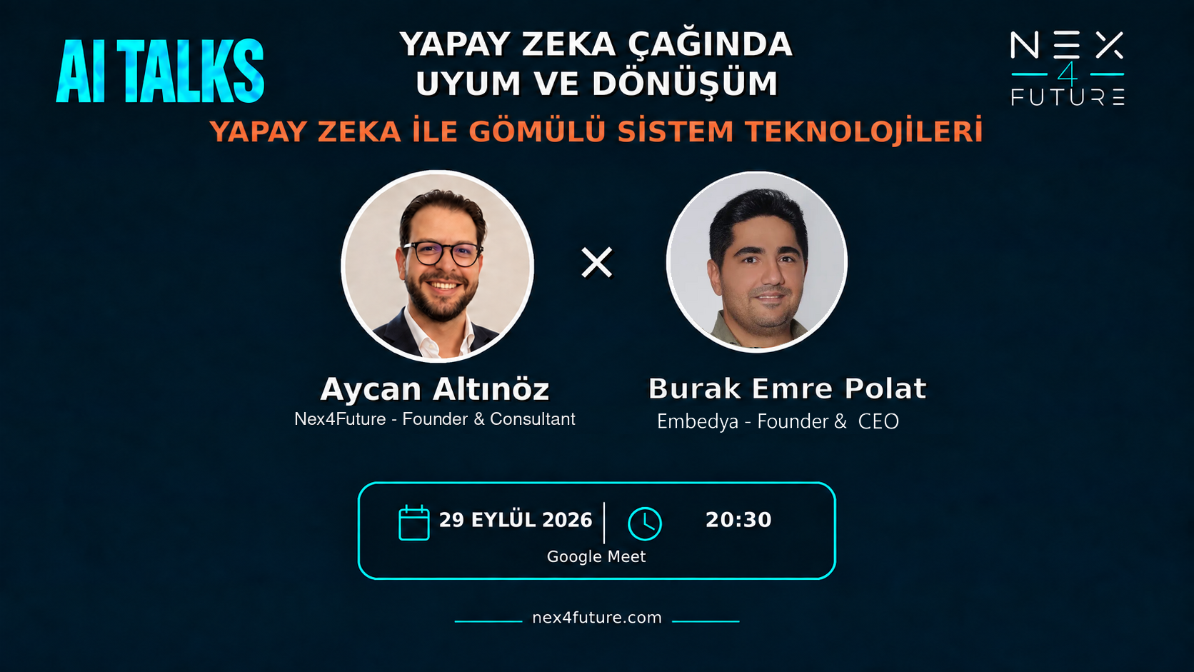 AI Talks: Yapay Zeka ile Gömülü Sistem Teknolojileri — 29 Eylül 2026