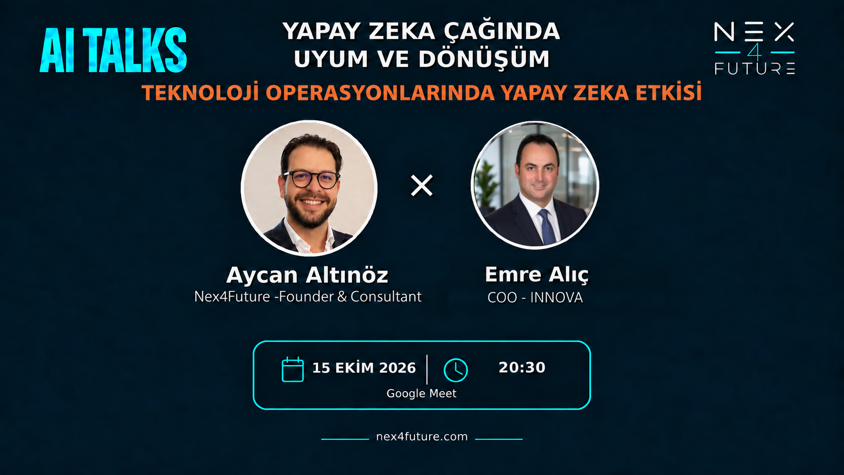 AI Talks: Teknoloji Operasyonlarında Yapay Zeka Etkisi — 15 Ekim 2026