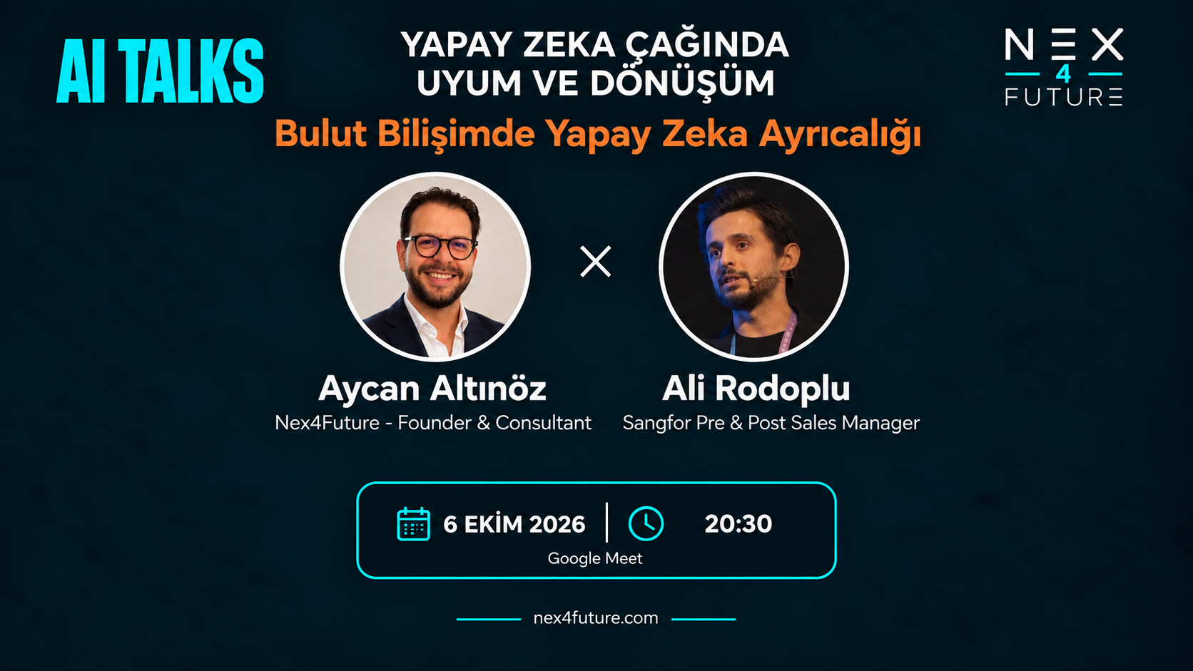 AI Talks: Bulut Bilişimde Yapay Zeka Ayrıcalığı — Ali Rodoplu, 6 Ekim 2026